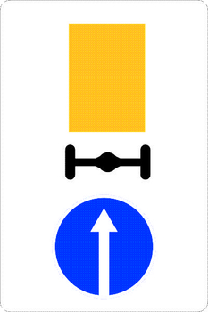 Знак 4.8.1 направление движения транспортных средств с опасными грузами - Дорожные знаки - Предписывающие знаки - . Магазин Znakstend.ru