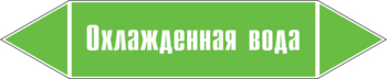 Маркировка трубопровода "охлажденная вода" (пленка, 126х26 мм) - Маркировка трубопроводов - Маркировки трубопроводов "ВОДА" - . Магазин Znakstend.ru